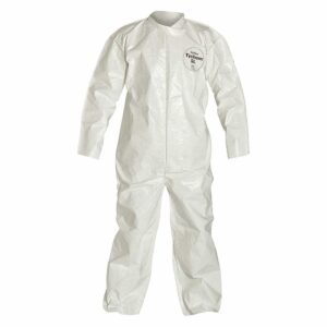 DuPont Industrial & Scientific 1414 Large TY122S Large EACH Disposable Elastic Wrist, Bootie and Hood Tyvek Coverall Suit 1414 White