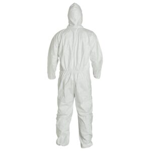 DuPont Industrial & Scientific 1414 Large TY122S Large EACH Disposable Elastic Wrist, Bootie and Hood Tyvek Coverall Suit 1414 White