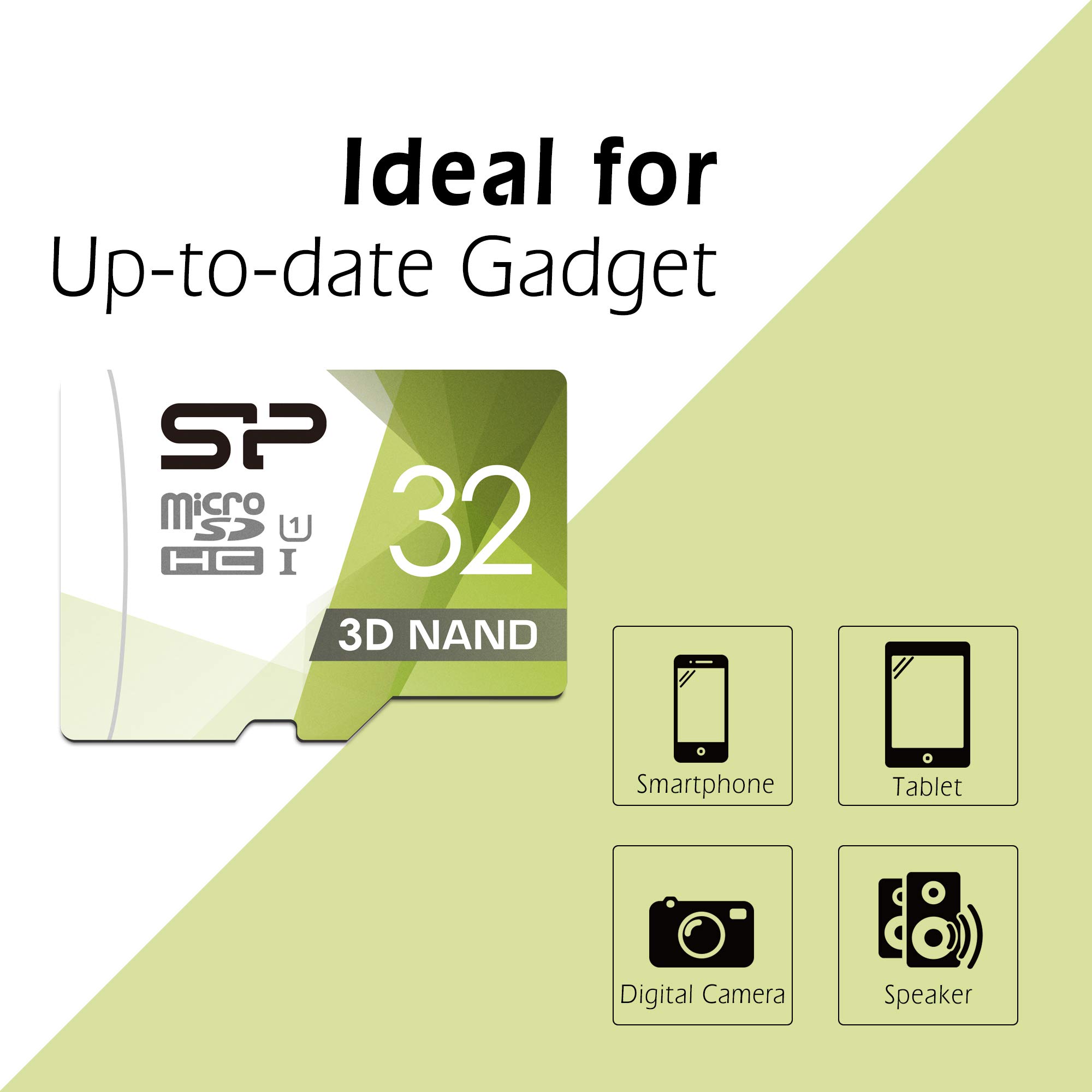 Silicon Power 32GB Dual Pack High Speed MicroSD Card with Adapter