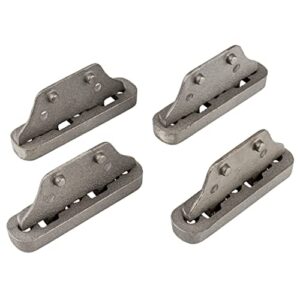 Cast Iron Bed Rail Fastener Set | Pack of 4 | Bed Frame Replacement Hardware | Brackets for Connection Bed Frame and Other Furniture | BB2-CI