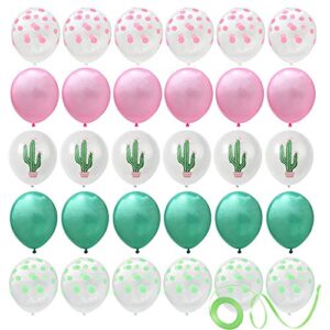 30pcs cactus party balloons for hawaiian luau tropical party/birthday decorations/summer theme carnival party/baby shower