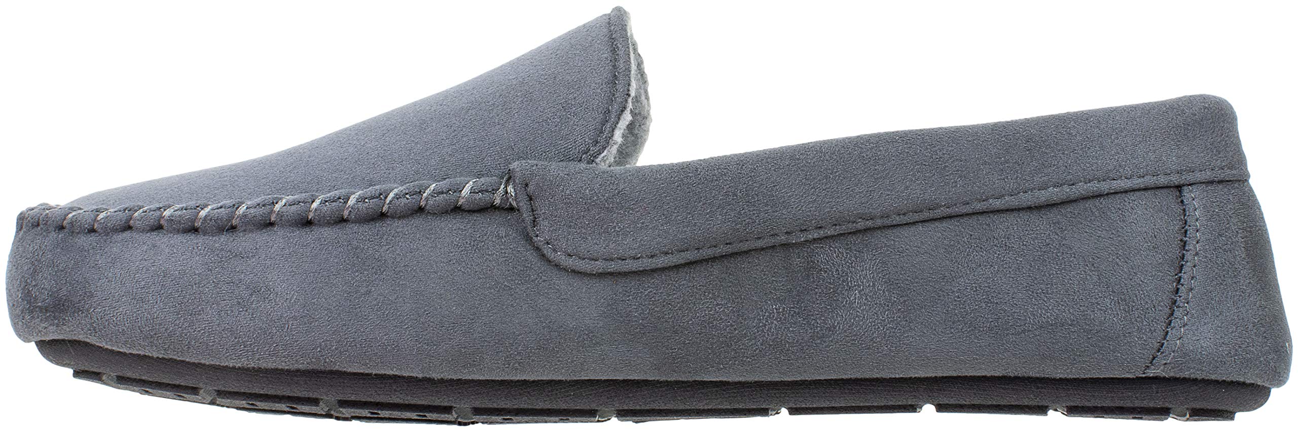 Original Penguin Mens Slippers, Microsuede Venetian Moccasin Slipper, Grey Plaid, Men's Size 10