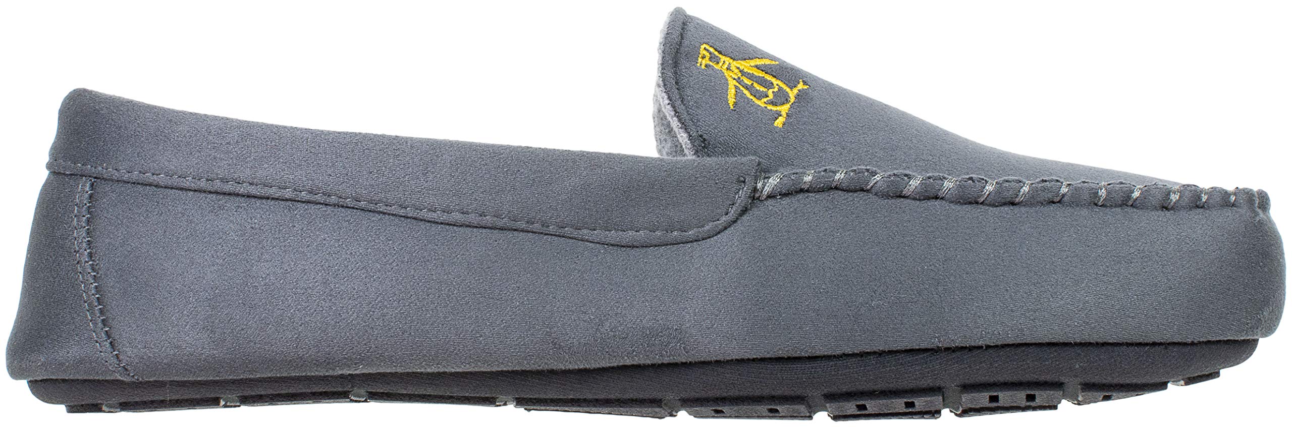 Original Penguin Mens Slippers, Microsuede Venetian Moccasin Slipper, Grey Plaid, Men's Size 10