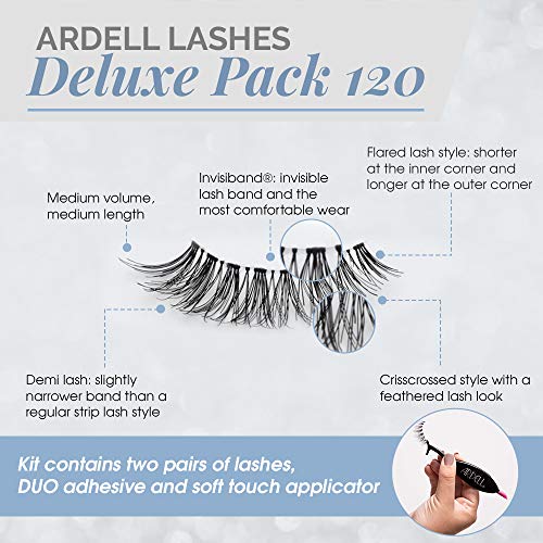 Ardell False Eyelashes Deluxe Pack 120 Black 4 Pack