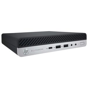 HP EliteDesk 800 G4 Mini Desktop Computer - 2.1 GHz Intel Core i5-8500T Six-Core - 128GB SSD - 8GB - Windows 10 pro (Renewed)