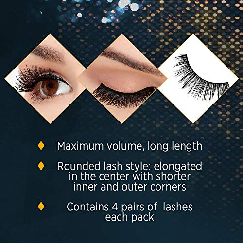 Ardell False Eyelashes 4 Pack Double Up 205, x 2 packs (4 pairs per pack)