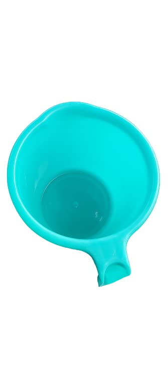 Indian Plastic Mugs for Bathroom Bath Accessory Set of 2 Mugs Bathing Mugs Dabba, Certified Bathing Water Mug - 1.5 Litre Each - Assorted Colors