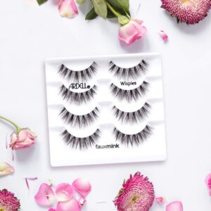 Ardell False Lashes Faux Mink Wispies Multipack, 2 pk x 4 pairs