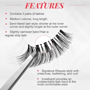 Ardell False Eyelashes Wispies Black, 2 pack