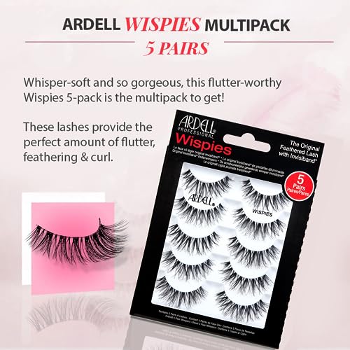 Ardell False Eyelashes Wispies Black, 2 pack