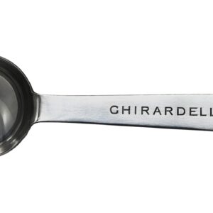 Ghirardelli Sweet Ground Dark Chocolate & Cocoa Powder, 3 Pound Can (Pack of 1) with Ghirardelli Stamped Barista Spoon