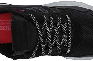 adidas Originals Women's Nite Jogger Sneaker, core Black/Shock Red/Silver Met, 7.5 M US