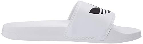 adidas Originals Men's Adilette Lite Slide, White/Core Black/White, 11