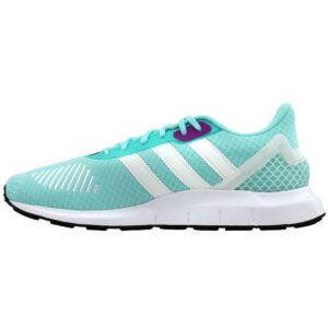 adidas Originals Women's Swift Run Refine Sneaker, Clear Aqua/White/Core Black, 7