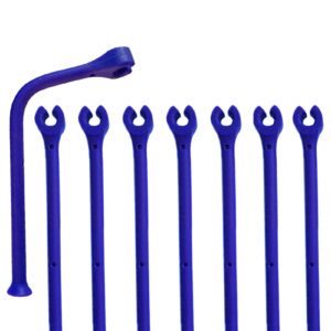 youu silicone stemware saver flexible stemware holder dishwasher wine glass protector tether silicone dishwasher attachment (blue/8 pcs)