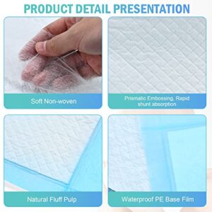 Timoo 100 PCS Disposable Changing Pad Leak-Proof Underpad Bed Table Protector Mat, Soft Non-Woven Fabric, 17 Inches x 13 Inches