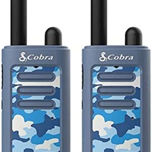 Cobra HE150 B - Kid Friendly Walkie Talkies - 16-Mile Range, 2 Channels Two-Way Radio Set, Blue (2-Pack)
