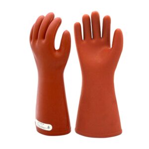 shuangan electrical insulated rubber gloves electrician 12kv high voltage safety protective work gloves insulating for lineman man woman