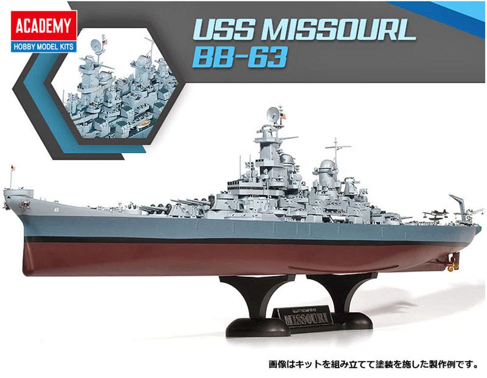 Academy Hobby Model Kits Scale Model : Battle Ships & Aircraft Carrier Kits (1/400 BB-63 Missouri)