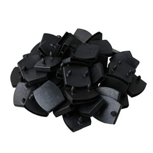 50mm plastic black bed slat holders caps double centre caps holders replacement for metal frames pack of 50
