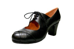 flamenco shoes dance, model cale, woman, leather, with nails, size 8 (39eu), menkes black