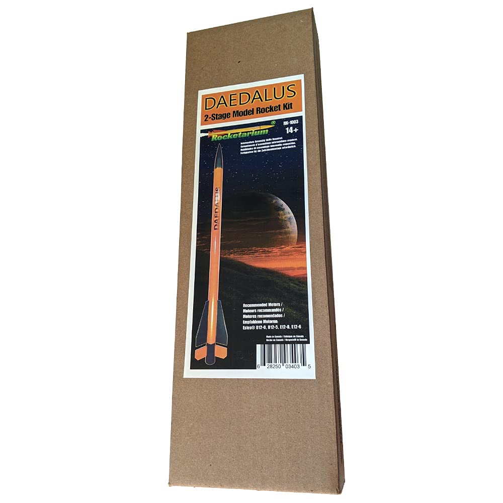 Rocketarium Daedalus 2-Stage Flying Model Rocket Kit. RK-1003