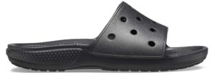 crocs unisex classic slide sandals, black, 9 men/11 women