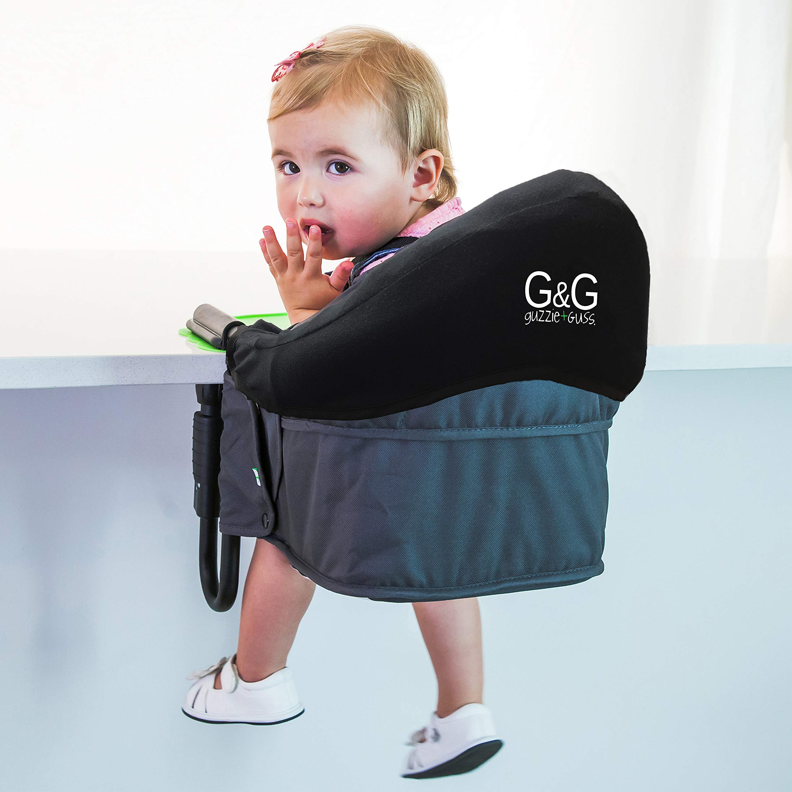 guzzie+Guss Perch Washable Seat Liner, Easy Install, Easy Removal, with Padded, Waterproof Seat Bottom, Black