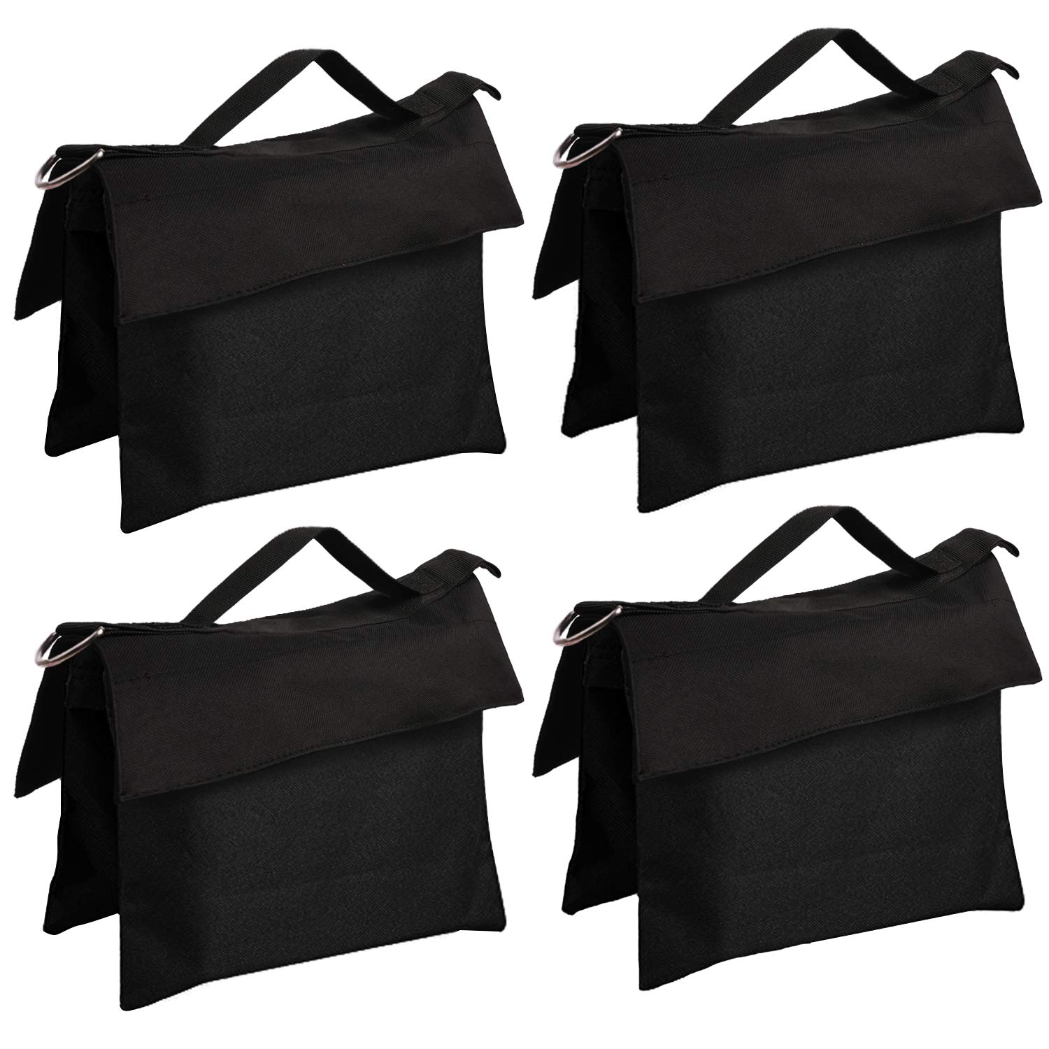 ABCCANOPY Sandbag Weight Bags for Photo Video Studio Stand (Black-4pcs)