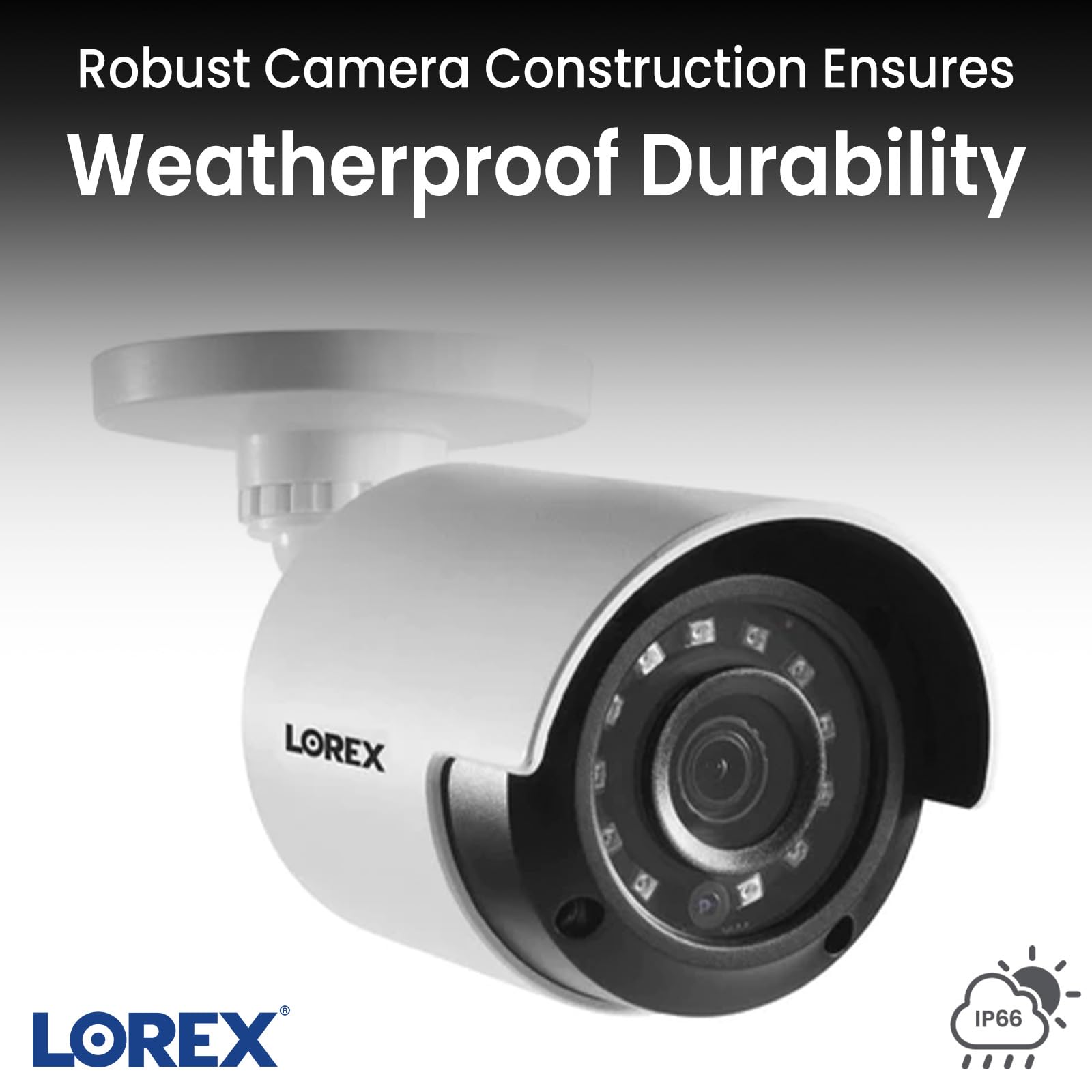 Lorex 1080p Analog Wired Security Camera – Outdoor & Indoor Add on Camera Wired Surveillance System for Home & Business – Long Range Night Vision, HD Recording