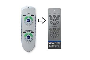 replacement remote compatible with the ergo advance rc wm 101 (new 2020 version) for adjustable beds