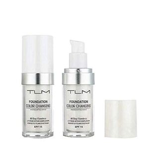 KOSIMI 30ml TLM Color Changing Foundation Liquid Base Makeup Change To Your Skin Tone By Just Blending, white