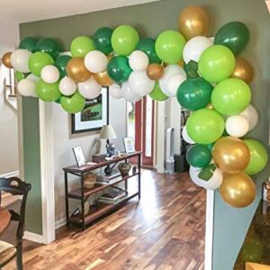 Lime Latex Balloons, 100pcs 12-Inch,Light Green Balloons as Birthday Balloons Baby Shower Jungle Dinosaur Theme Party Decorations, Gender Reveal(with Green Ribbon)