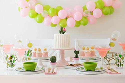 Lime Latex Balloons, 100pcs 12-Inch,Light Green Balloons as Birthday Balloons Baby Shower Jungle Dinosaur Theme Party Decorations, Gender Reveal(with Green Ribbon)