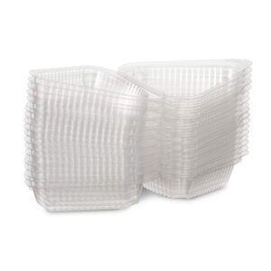 MT Products Cake Slice Container - Clear Hinged Medium Deep Cheesecake Pie Slice Containers (Pack of 20) - Made in the USA