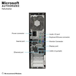 HP Elite PC Desktop Computer Package - Intel Quad Core i5 3.1GHz, 8GB RAM, 500GB, 19inch LCD Monitor, Keyboard, Mouse, DVD, WiFi Adapter, Windows 10 Professional (Renewed)