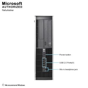 HP Elite PC Desktop Computer Package - Intel Quad Core i5 3.1GHz, 8GB RAM, 500GB, 19inch LCD Monitor, Keyboard, Mouse, DVD, WiFi Adapter, Windows 10 Professional (Renewed)