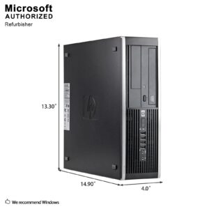 HP Elite PC Desktop Computer Package - Intel Quad Core i5 3.1GHz, 8GB RAM, 500GB, 19inch LCD Monitor, Keyboard, Mouse, DVD, WiFi Adapter, Windows 10 Professional (Renewed)