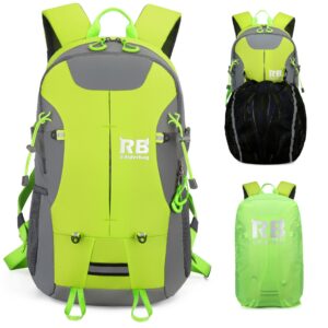 reflective motorcycle backpack. lightweight 35l sport backpack for motorcycle, bike or scooter riders, a perfect commuter essential (lime backpack)