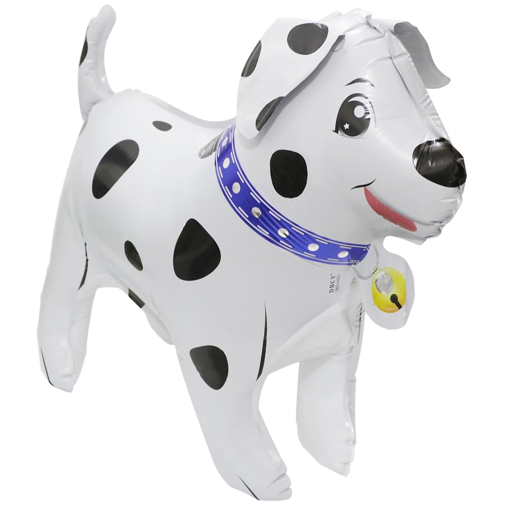 4D Animal Dog Airwalker Walking Balloons Standing Pet Puppy Dog Balloon Dalmatian Balloon For Party Supplies Birthday Decoration, 4 pcs 21'' Self-Stand Doggy Mylar Foil Balloons