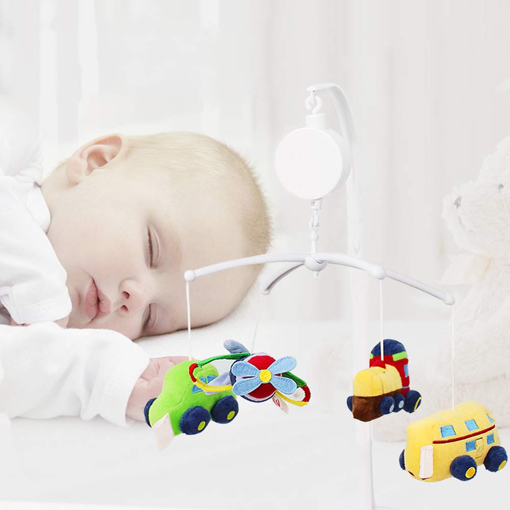 AFUNTA 26 Inch Baby Crib Mobile Bed Bell Holder Music Box Holder Toy Decoration Hanging Arm Bracket Baby Bed Stent Set Nut Screw