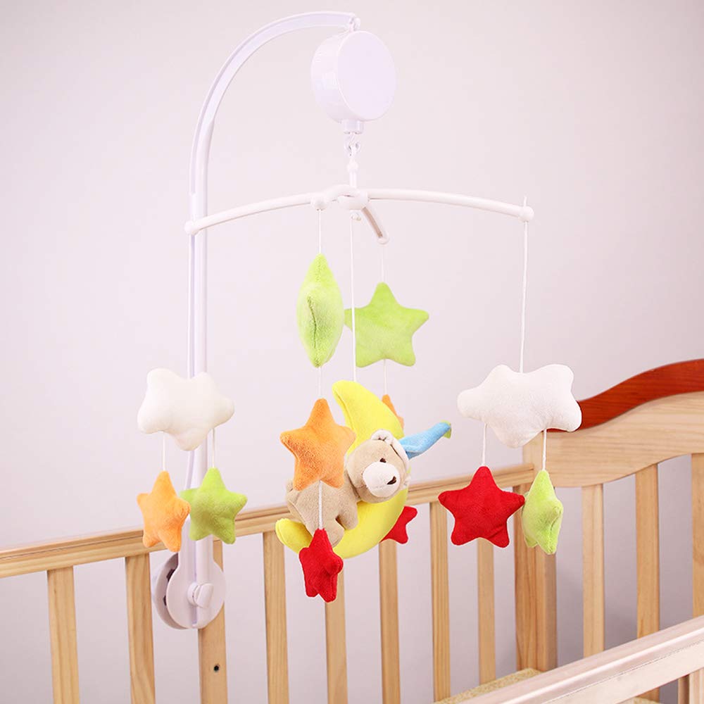 AFUNTA 26 Inch Baby Crib Mobile Bed Bell Holder Music Box Holder Toy Decoration Hanging Arm Bracket Baby Bed Stent Set Nut Screw