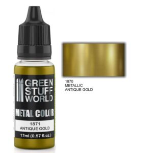 Green Stuff World - Metallic Paint Antique Gold 1871 for Models and Miniatures