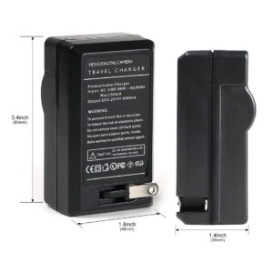 LP-E6 Battery Charger for Canon EOS 5D Mark II, EOS 5D Mark III, EOS 60D, EOS 60Da, EOS 6D, EOS 70D, EOS 7D, EOS 7D Mark II, Replacement for Canon LC-E6 LC-E6E Charger