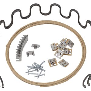 House2Home 27" Couch Spring Repair Kit to Fix Sofa Support for Sagging Cushions - Includes 2pk of Springs, Upholstery Spring Clips, Seat Spring Stay Wire, Screws, and Installation Instructions