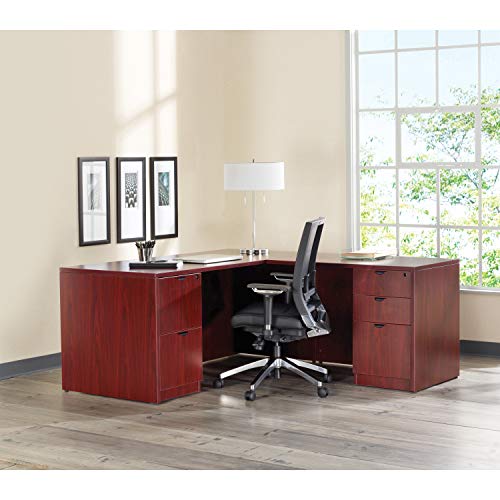 Lorell PL2236MY Lateral File, 2 Drawers, 36-Inch Wx22-Inch Dx29-Inch H, Mahogany