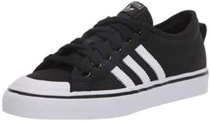 adidas originals men's nizza sneaker, core black/cloud white/cloud white, 12 m us