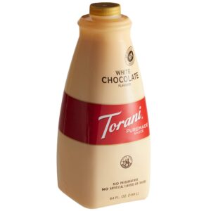 torani white chocolate puremade sauce 64oz
