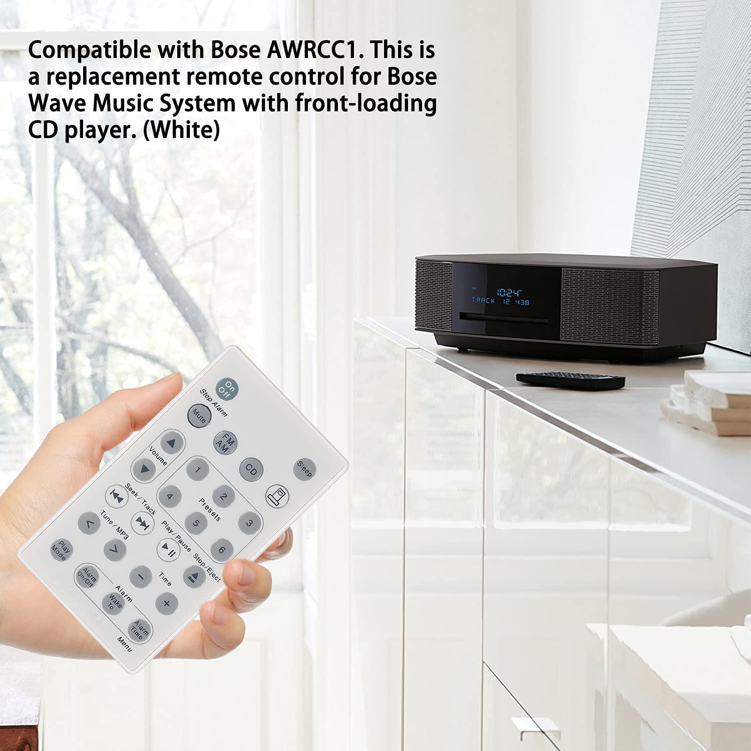 CHUNGHOP Remote Control Compatible with Bose Sound Touch Music Radio System CD AWRCC1 (White)