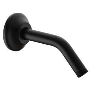 bestill wall mounted 6 inch extension shower head arm, shower arm and flange included, matte black
